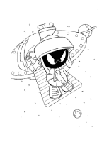 A coloring page of looney tunes